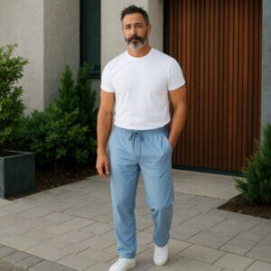 Heat Men’s Performance Jogger Pants Blue Size XL NWT